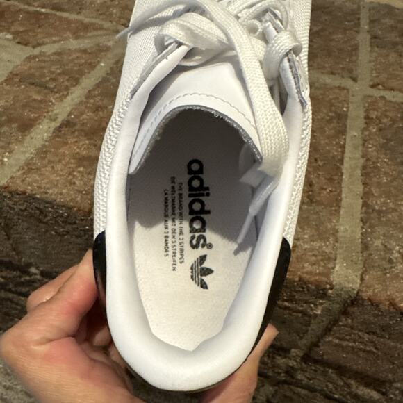 Adidas Originals Unisex Rod Laver Trainer Shoes Sneakers White Black Retro Sz 9 - Picture 9 of 16